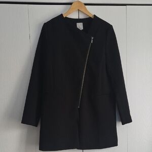 Halogen Asymeyrical Zip Jacket S